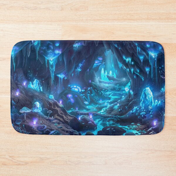 Item preview, Glowing Alien Caverns - Fantasy Landscape designed and sold by AiHead.