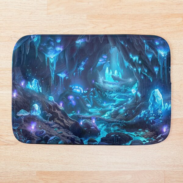 Item preview, Glowing Alien Caverns - Fantasy Landscape designed and sold by AiHead.