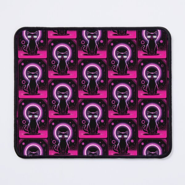 Item preview, Total Solar Eclipse Cat - Neon Pink  designed and sold by karsad.