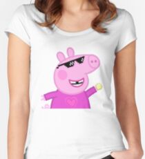 Camiseta entallada de cuello redondo Peppa Pig