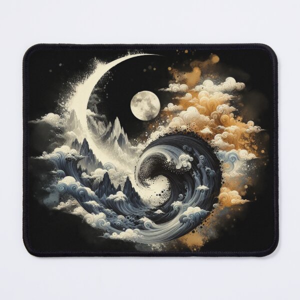 Item preview,  Tai Chi pattern by mountain and ocean designed and sold by LiuBaoBao.