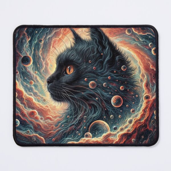 Item preview, Cosmic Cat: Circular Nebula Stickers and Magnets designed and sold by NongNom.