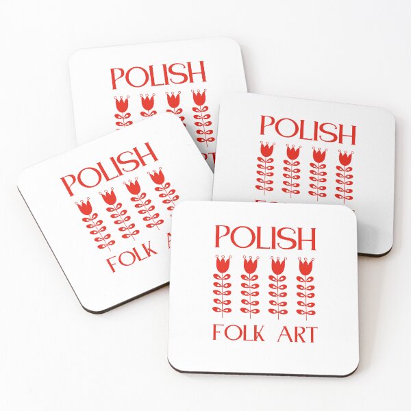 Item preview, Arte popular polaco - Tulipanes rojos (letras rojas) designed and sold by alczar.