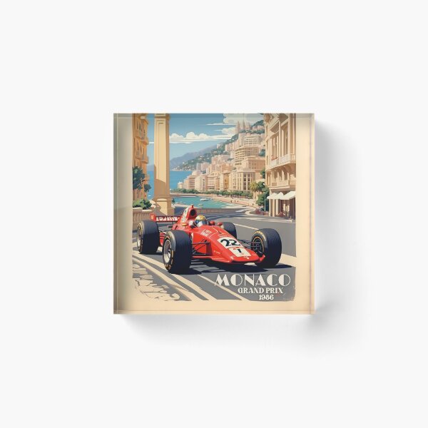 Item preview, Monaco Motorsport Revival: Vintage Racing Poster designed and sold by Ceemko's Vintage Corner.