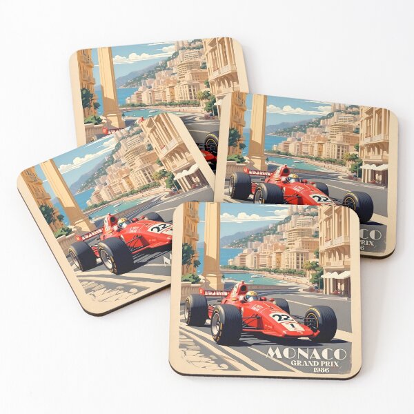 Item preview, Monaco Motorsport Revival: Vintage Racing Poster designed and sold by Ceemko's Vintage Corner.