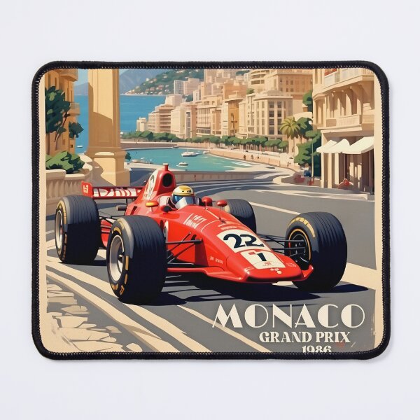Item preview, Monaco Motorsport Revival: Vintage Racing Poster designed and sold by Ceemko's Vintage Corner.