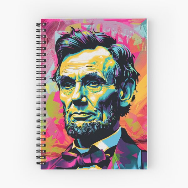 Artikelvorschau, Porträt im Pop-Art-Stil von Abraham Lincoln entworfen und verkauft von squeakiebowie.
