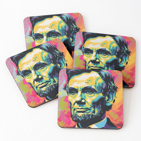 Item preview, Abraham Lincoln pop art style portrait designed and sold by squeakiebowie.