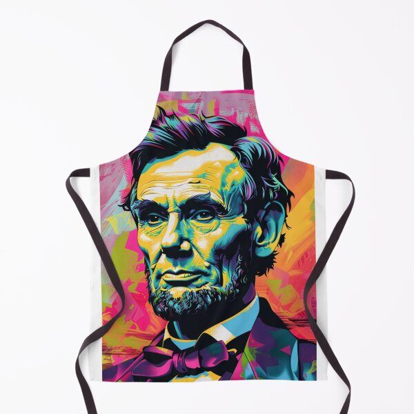 Artikelvorschau, Porträt im Pop-Art-Stil von Abraham Lincoln entworfen und verkauft von squeakiebowie.