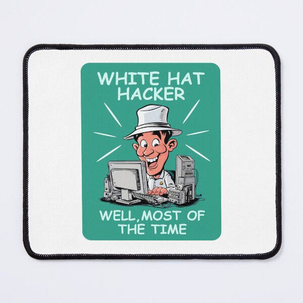Item preview, Computer Tech Graphic  - White Hat Hacker - White Lettering  designed and sold by WhiteGothic.