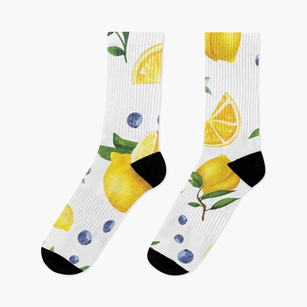 Item preview, Lemon and Blueberry Pattern designed and sold by Besoul Design.