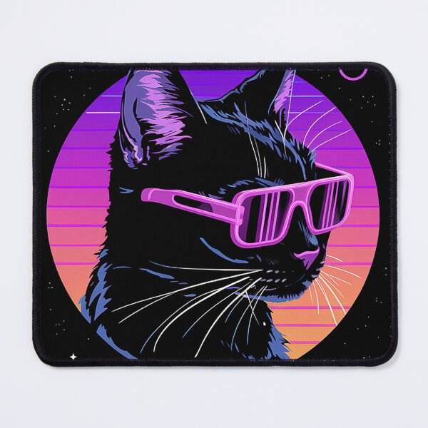 Item preview, Solar Eclipse Black Cat - Purple space designed and sold by karsad.