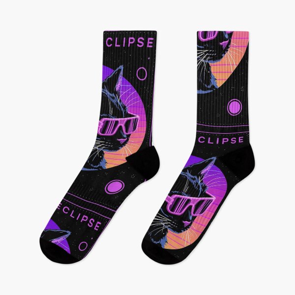 Item preview, Solar Eclipse Black Cat - Purple space designed and sold by karsad.