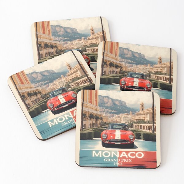 Item preview, Classic Cars & Racing Legends: Monaco Grand Prix Poster designed and sold by Ceemko's Vintage Corner.