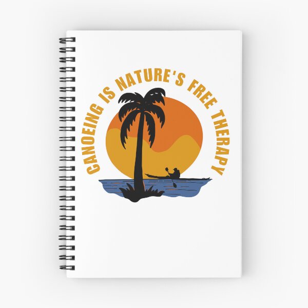 Item preview, Canoeing is nature's free therapy vintage canoeing enthusiast water sport summer  designed and sold by Lulustarfox.