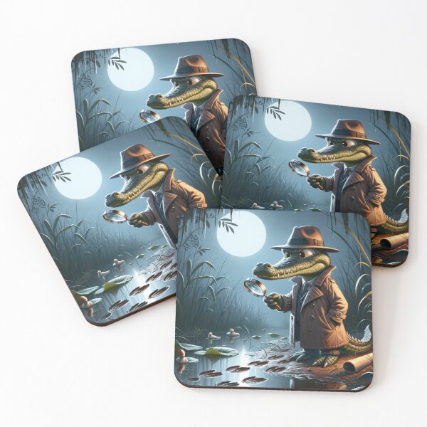 Item preview, The mysterious crocodile detective of the swamps designed and sold by AndreaMart.