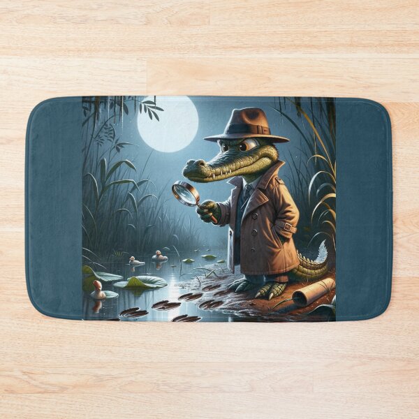 Item preview, The mysterious crocodile detective of the swamps designed and sold by AndreaMart.