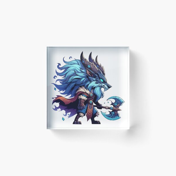 Item preview, Kawaii Chibi Wolf Fenrir Norse Mythology Viking designed and sold by TomFrontierArt.
