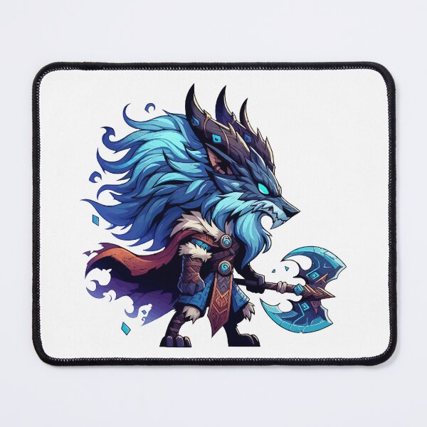 Item preview, Kawaii Chibi Wolf Fenrir Norse Mythology Viking designed and sold by TomFrontierArt.