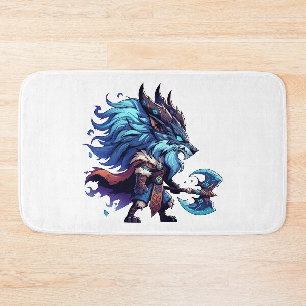 Item preview, Kawaii Chibi Wolf Fenrir Norse Mythology Viking designed and sold by TomFrontierArt.
