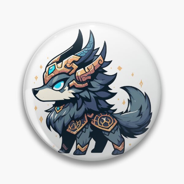 Artikelvorschau, Kawaii Chibi Wolf Fenrir Nordische Mythologie entworfen und verkauft von TomFrontierArt.
