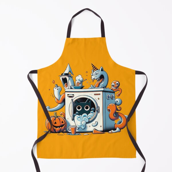 Item preview, Haunted Laundry Day: Whimsical Halloween Scene designed and sold by TDKCustoms.