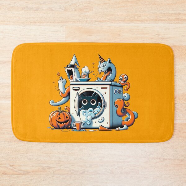 Item preview, Haunted Laundry Day: Whimsical Halloween Scene designed and sold by TDKCustoms.