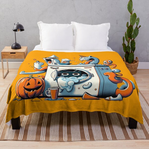 Item preview, Haunted Laundry Day: Whimsical Halloween Scene designed and sold by TDKCustoms.