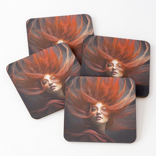 Item preview, Red Fiery Woman designed and sold by Blue Horse Photo Magic.