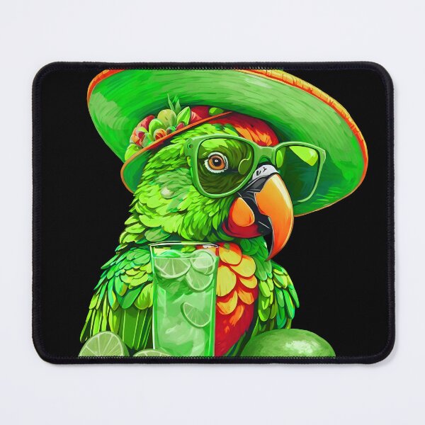 Item preview, Lime Green Parrot Limelight Lounger Tropical Happy Bird in Paradise and Refreshing Lime designed and sold by MindWave THC.
