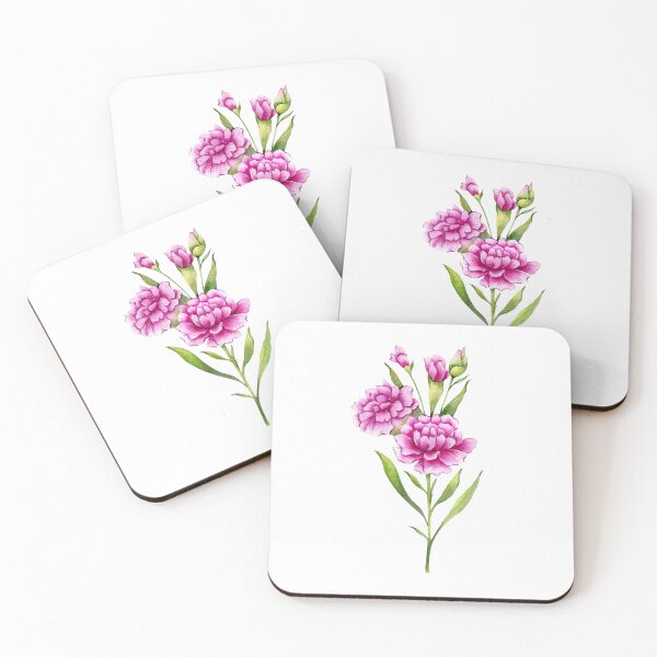 Item preview, Carnation January Birth Month Flower designed and sold by caraulanart.