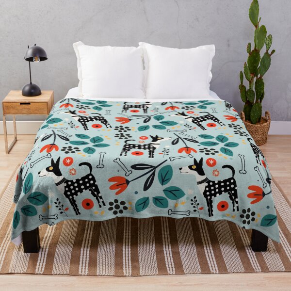 Item preview, Bold Polka Pup in Tulip Field AOP designed and sold by Leah Jockel.