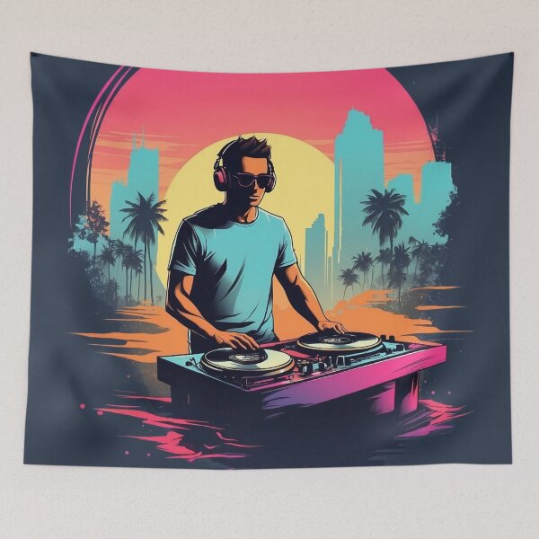 Item preview, Digital Groove: DJ Digital Painting with Splash Effect designed and sold by StellarValor.