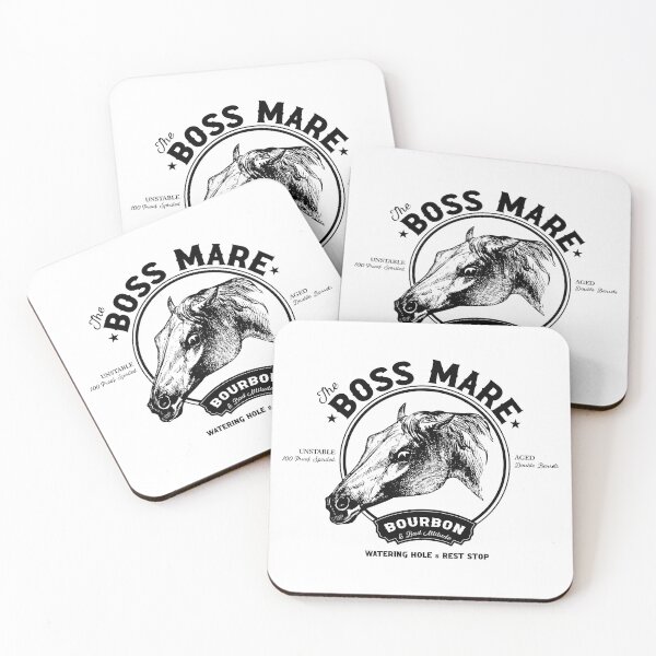 Item preview, The Boss Mare Bourbon & Bad Attitude designed and sold by horsegirlgoods.