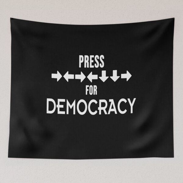 Item preview, Stratagems code for democracy, videogames funny meme designed and sold by ChaosEdits.