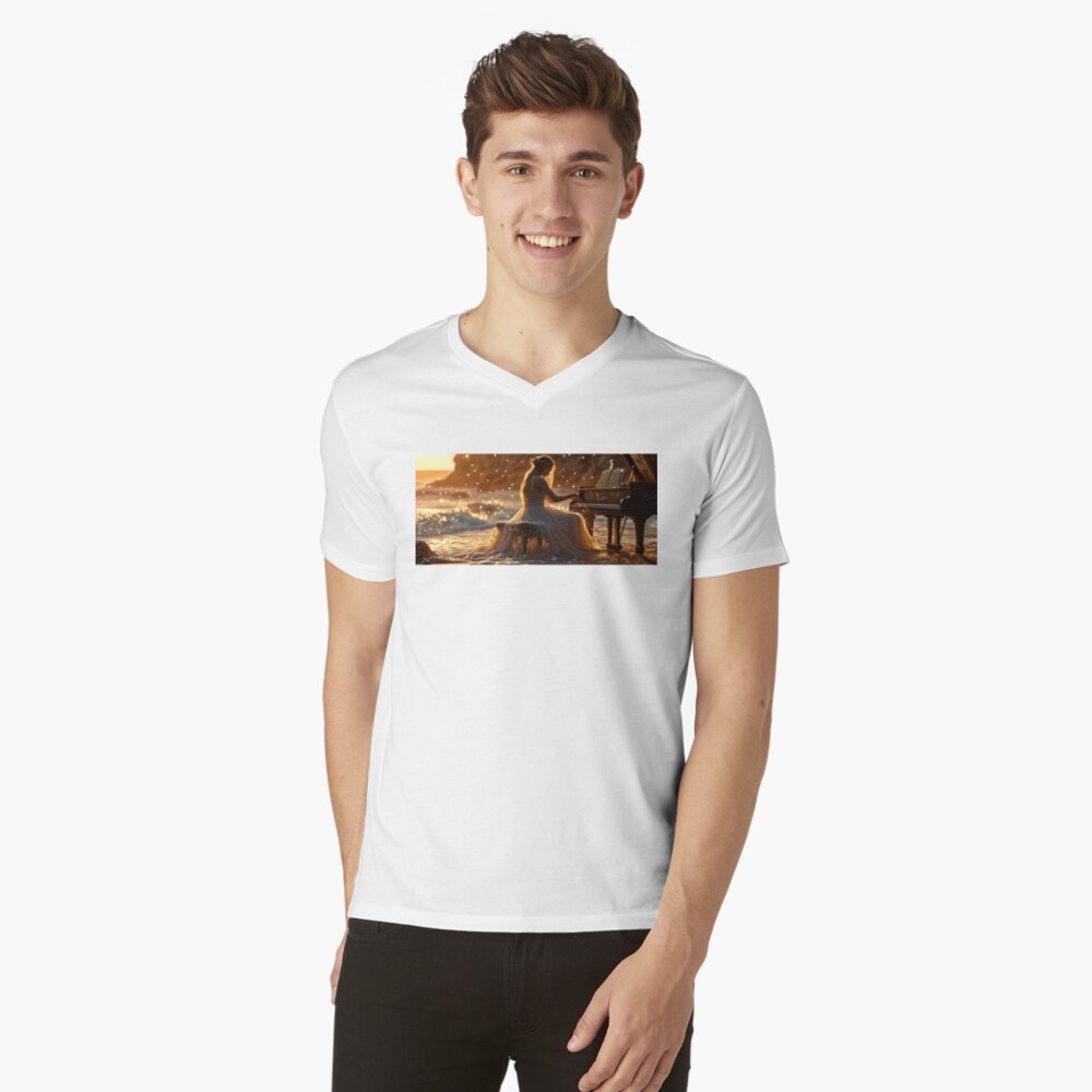 Item preview, V-Neck T-Shirt designed and sold by McMuggles.