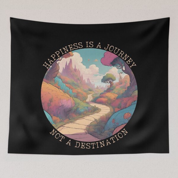 Item preview, Happiness Is A Journey Not A Destination designed and sold by ChicTrendz.