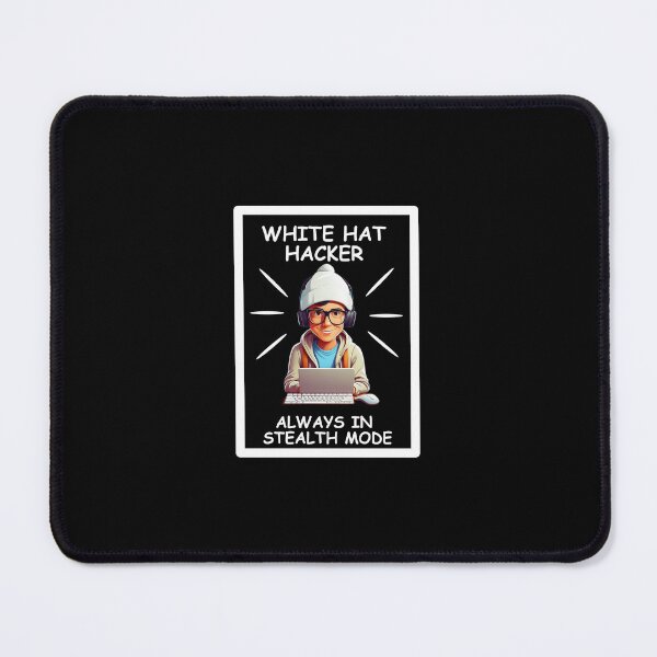 Item preview, Computer Hacker - White Hat - Stealth Mode Graphic - White Lettering designed and sold by WhiteGothic.