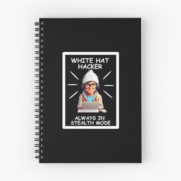 Item preview, Computer Hacker - White Hat - Stealth Mode Graphic - White Lettering designed and sold by WhiteGothic.