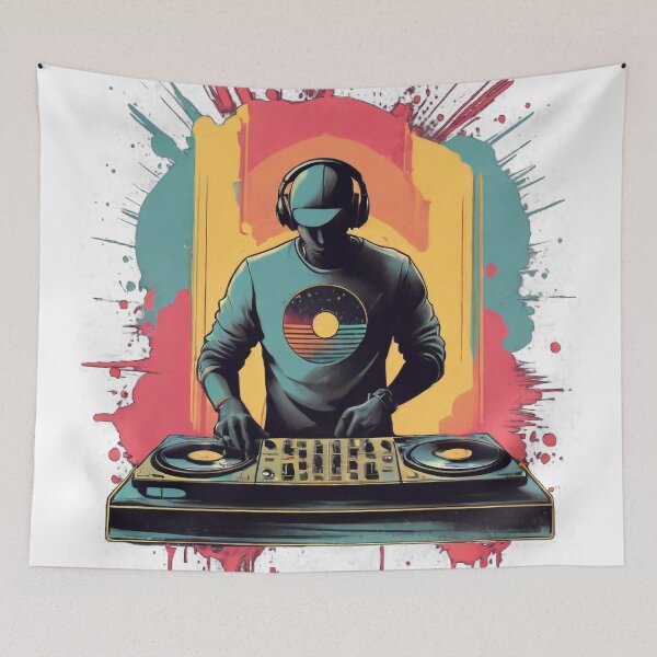 Item preview, Digital Groove: DJ Digital Painting with Splash Effect designed and sold by StellarValor.