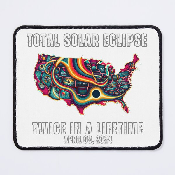 Item preview, Total Solar Eclipse 2024 USA Map,Twice in a lifetime designed and sold by chanyawee.