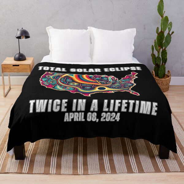 Item preview, Total Solar Eclipse 2024 USA Map,Twice in a lifetime designed and sold by chanyawee.