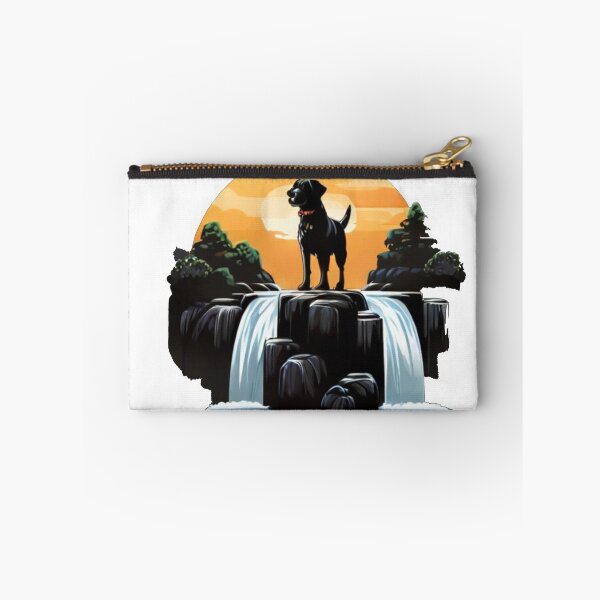 Item preview, dog over the waterfall designed and sold by Karaz's Animal Kingdom.