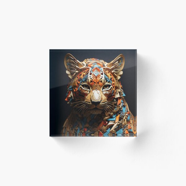 Item preview, Abstract 4D leopard designed and sold by Swingfroglet.