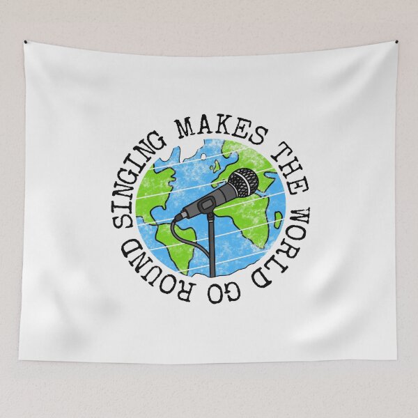 Item preview, Singing Makes The World Go Round, Singer Earth Day designed and sold by doodlerob.