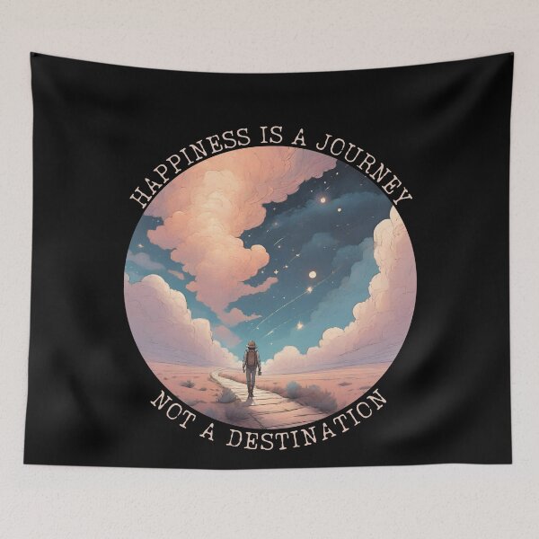 Item preview, Happiness Is A Journey designed and sold by ChicTrendz.