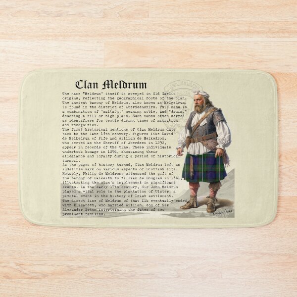 Item preview, Meldrum Scottish Clan History  designed and sold by BagTown Clans.