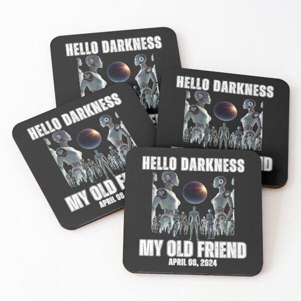 Item preview, Hello darkness my Old friend Total Solar Eclipse 2024 USA  designed and sold by chanyawee.