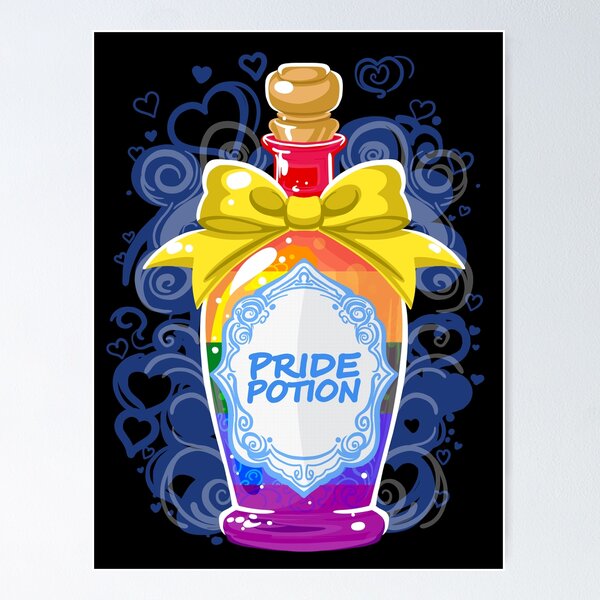 Item preview, Gay Pride - LGBTQIA Potion Bottle designed and sold by Geobat.