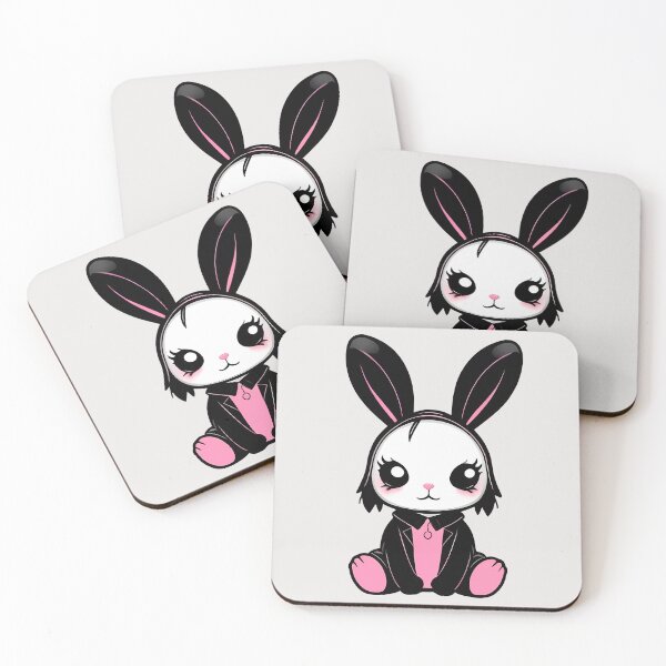Item preview, Pink Emo Girl Style Easter Bunny designed and sold by MadnessEnvelope.